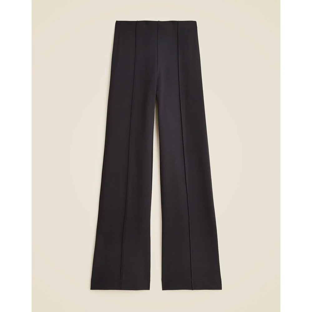 2025 J. Crew Womens Wide Leg Pant in Stretch Ponte Size‎ XS Black Office Career - Picture 2 of 16